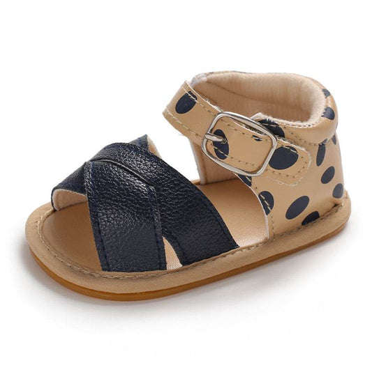 0-1 Year Old Men's And Women's Baby Shoes Non-slip Oxford Sole 0-12 Months Baby Sandals - Mubimart