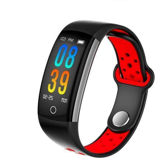 0.96 LCD Q6 Smart Band Heart Rate Monitor Fitness Bracelet IP68 Waterproof Watches Blood Pressure Oxygen Fintess Tracker - Mubimart