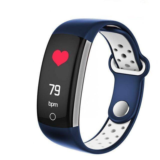0.96 LCD Q6 Smart Band Heart Rate Monitor Fitness Bracelet IP68 Waterproof Watches Blood Pressure Oxygen Fintess Tracker - Mubimart