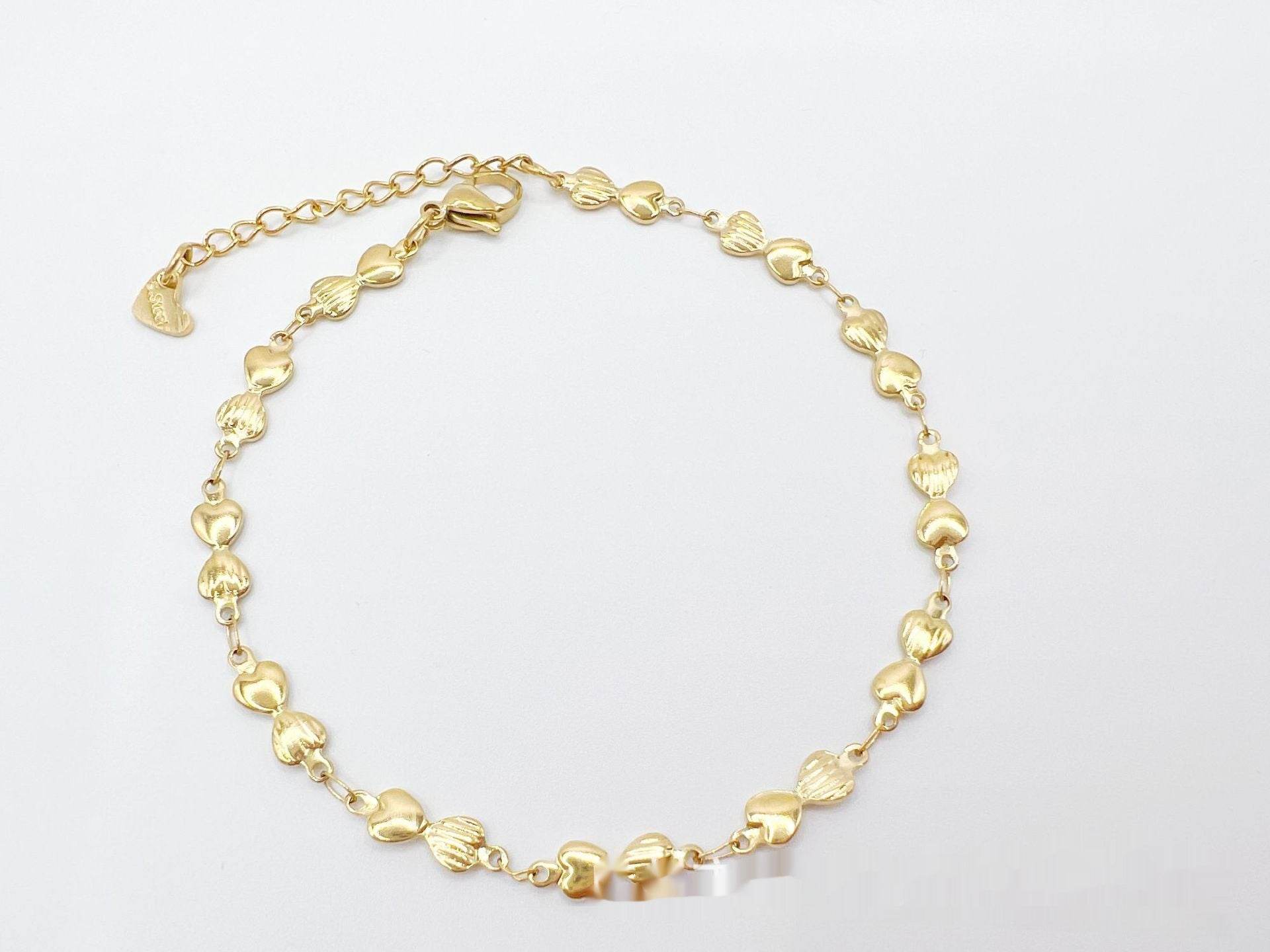 Simple Niche European And American Style Stainless Steel Anklets - Mubimart