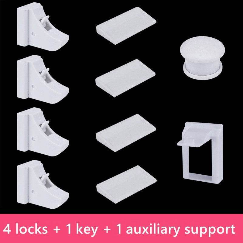 Children's Multifunctional Safety Lock, Drawer Lock, Cabinet Door Lock - Mubimart