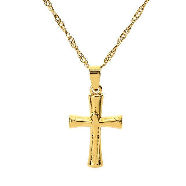 Fashion Cross Chain Necklace Women Neckwear - Mubimart