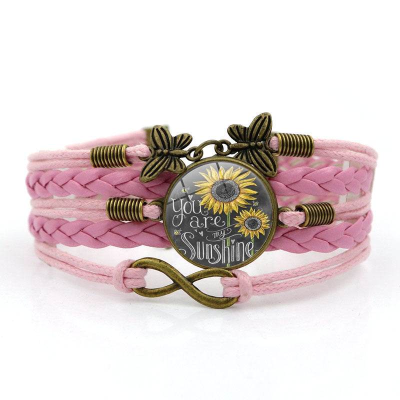Gemstone Bracelet Vintage Butterfly Ornament - Mubimart