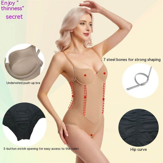 Plus Size Jumpsuit With Steel Ring - Mubimart