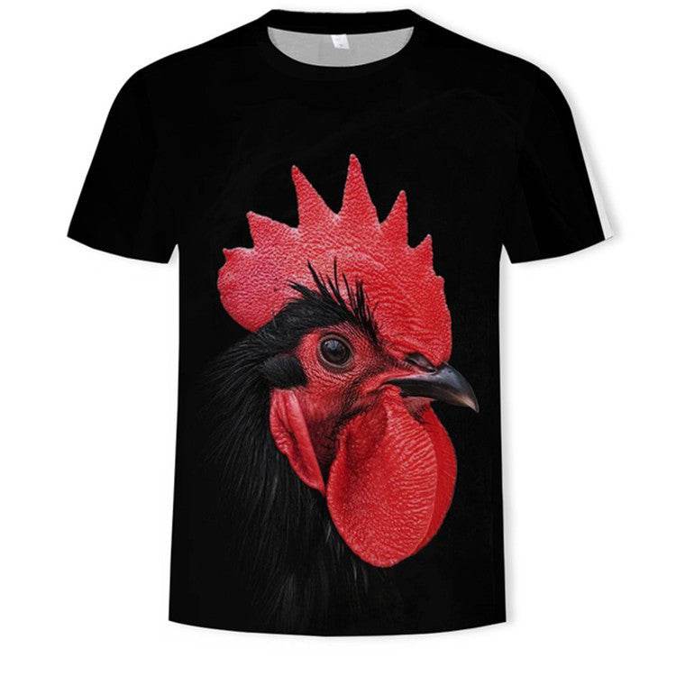 3D Digital Printing Mens Fashion Short Sleeved T Shirt - Mubimart
