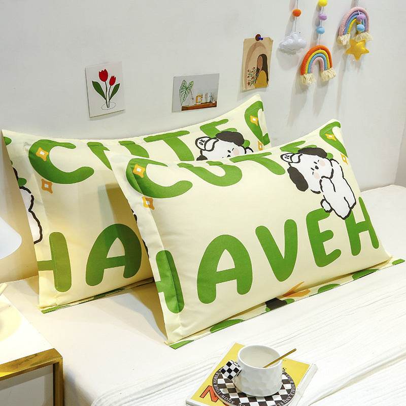 Household Large Pillowcase Aloe Cotton Pillowcase - Mubimart