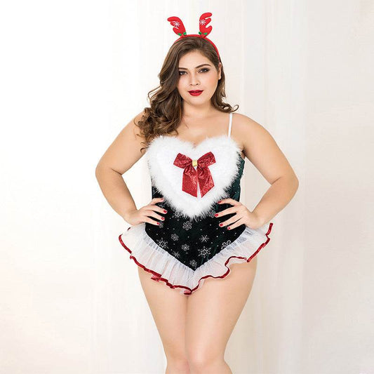 Fat Mm Sexy Lingerie Christmas Clothes Plus Size - Mubimart