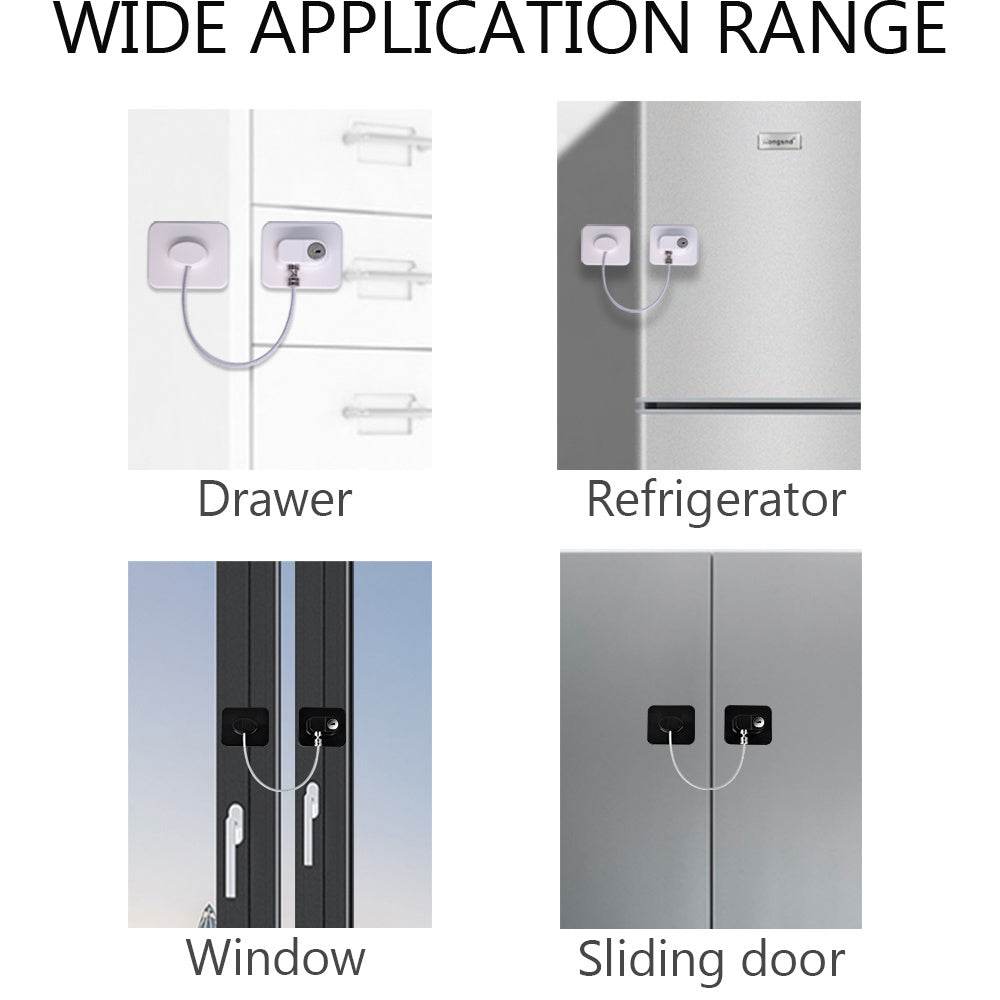 Anti-pinch Hand Cabinet Door Lock For Children's Drawer - Mubimart
