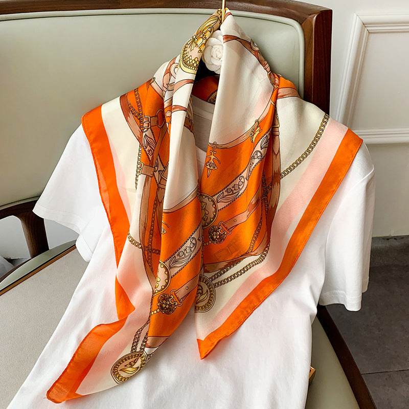 Printed Silk Scarves Gift Company Annual Meeting - Mubimart