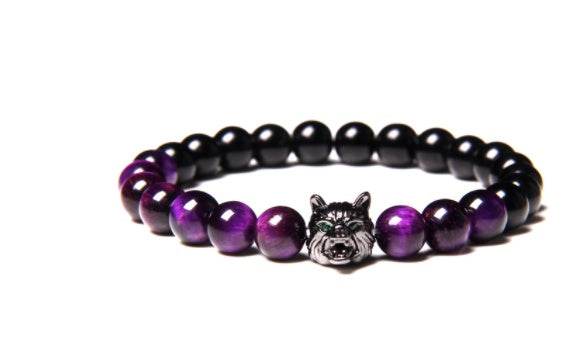 Natural Tiger's Eye Bracelet Gemstone Beads - Mubimart