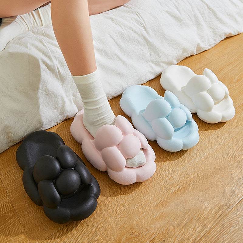 Soft Cloud Design Slippers Cute House Shoes Women Outdoor Indoor Bathroom Slipper - Mubimart