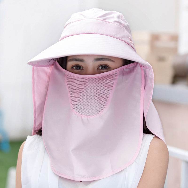 Summer Women's Hats Korean Version Of The Tide Sun Hats Big Rim Bike Sun Hats Sun Hats Face UV Protection Hats - Mubimart