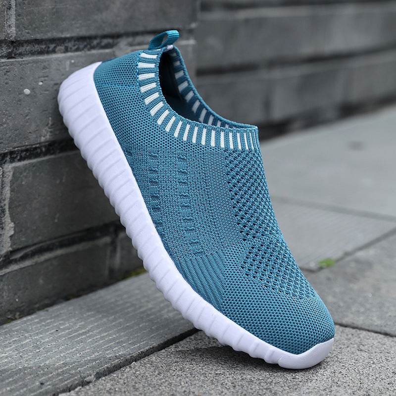 Fashion Slip On Female Walking Shoes Lightweight Flat Shoes Women - Mubimart