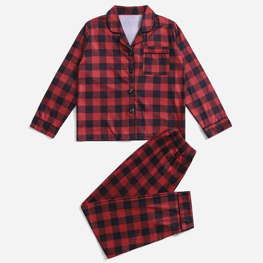 Christmas Family Parent-child Striped Pajamas Housewear Suit - Mubimart