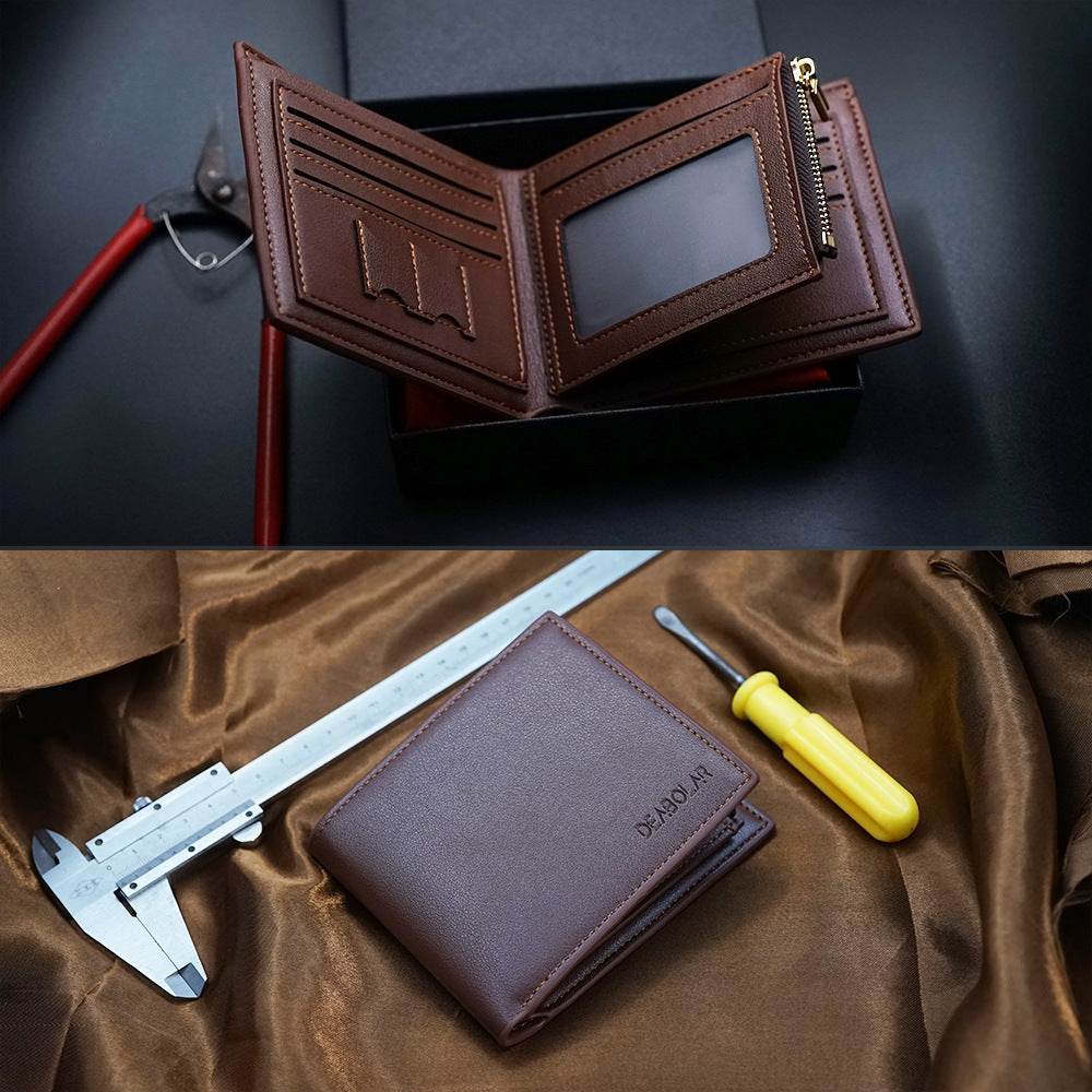 Men's Wallet Zipper Accessories Valentine's Day - Mubimart