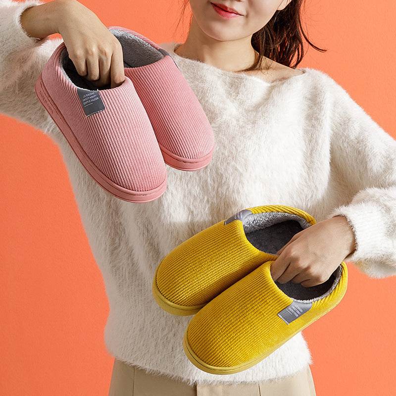 Cozy House Shoes Fuzzy Fluffy Bedroom Slippers Women Winter Warm Shoes - Mubimart