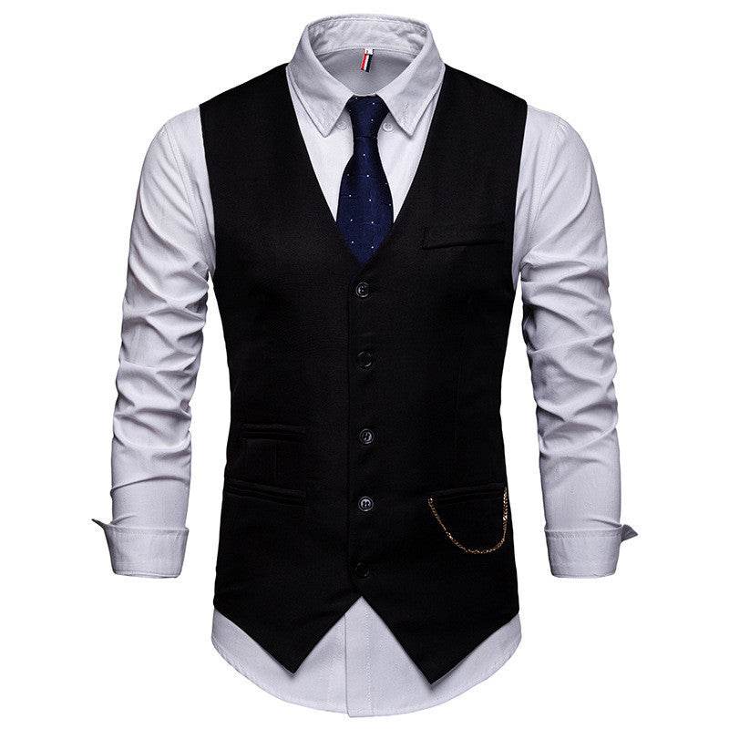 Men's Jewelry With Nightclub Suit Vest Coat - Mubimart