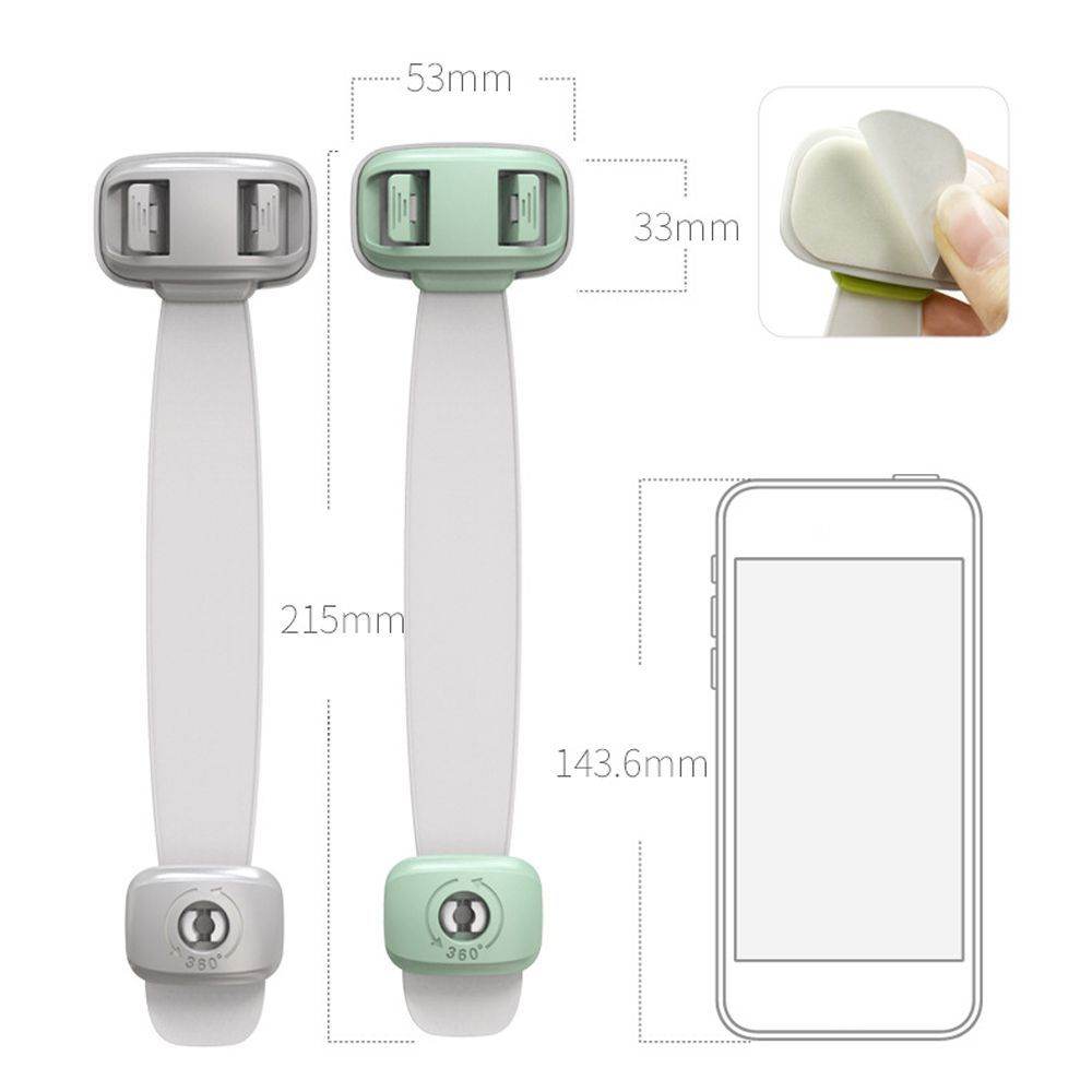 Home Baby Safety Protection Lock Anti-Clip Hand Door Closet Cabinet Locks Fo Fridge Cabinet Drawer Box Safe Lock For Kids No Tools Or Drilling Child Safety Cabinet Proofing Cabinet Drawer Door Latches - Mubimart