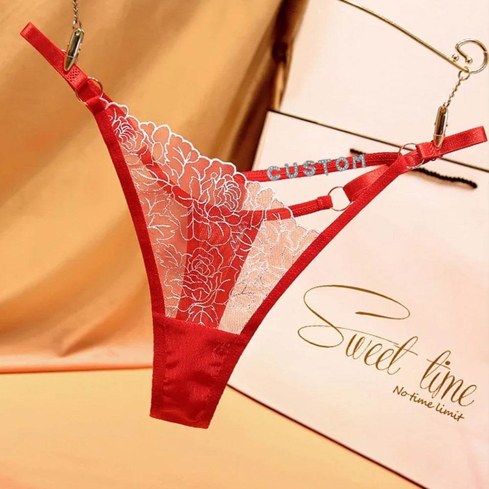 Women's Fashion Casual Letter Thong - Mubimart