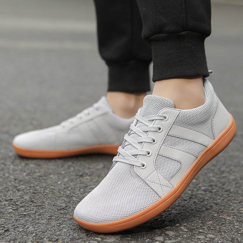 Couple Breathable Lace-up Mesh Shoes Casual Walking Sneakers Men Non-slip Running Sports Shoes Women - Mubimart