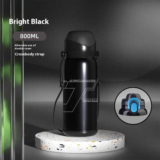 Outdoor Large Capacity Travel Pot Hard Core Drop-resistant Vacuum Mug Stainless Steel - Mubimart