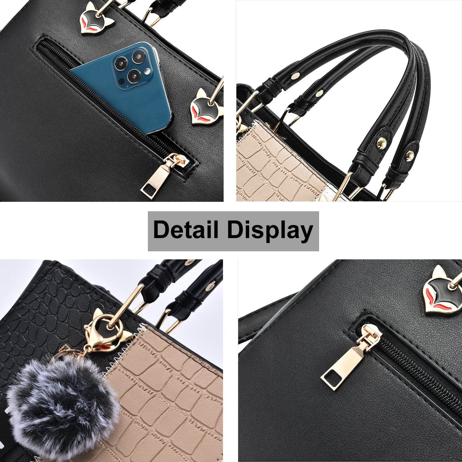 Wave Women Handbags Messenger Bag Ladies Elegant Shoulder Women Tote Bag For Women Lady - Mubimart