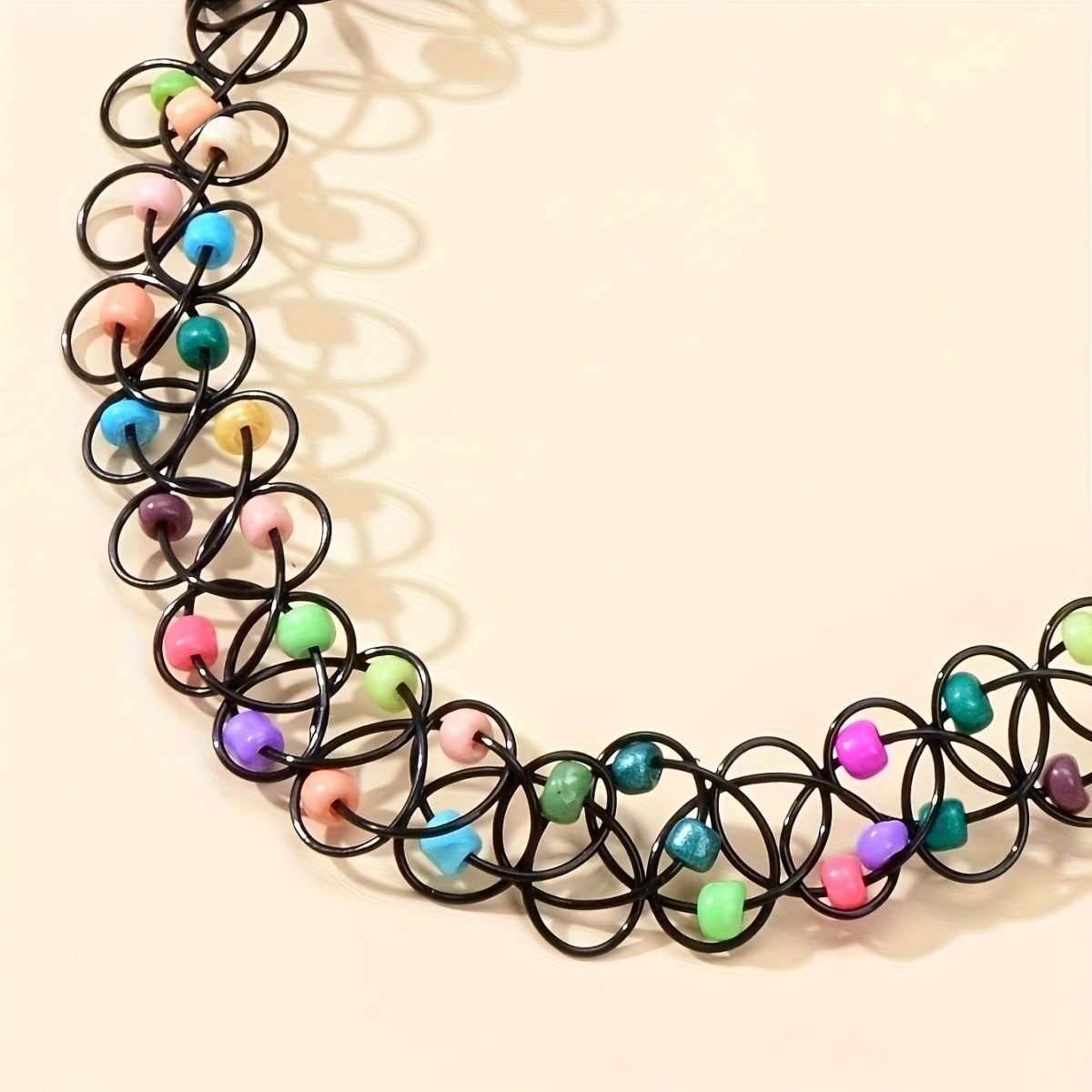 Vintage-Inspired Stretchy Choker Necklaces - A Nostalgic Touch To Your Outfit - Mubimart