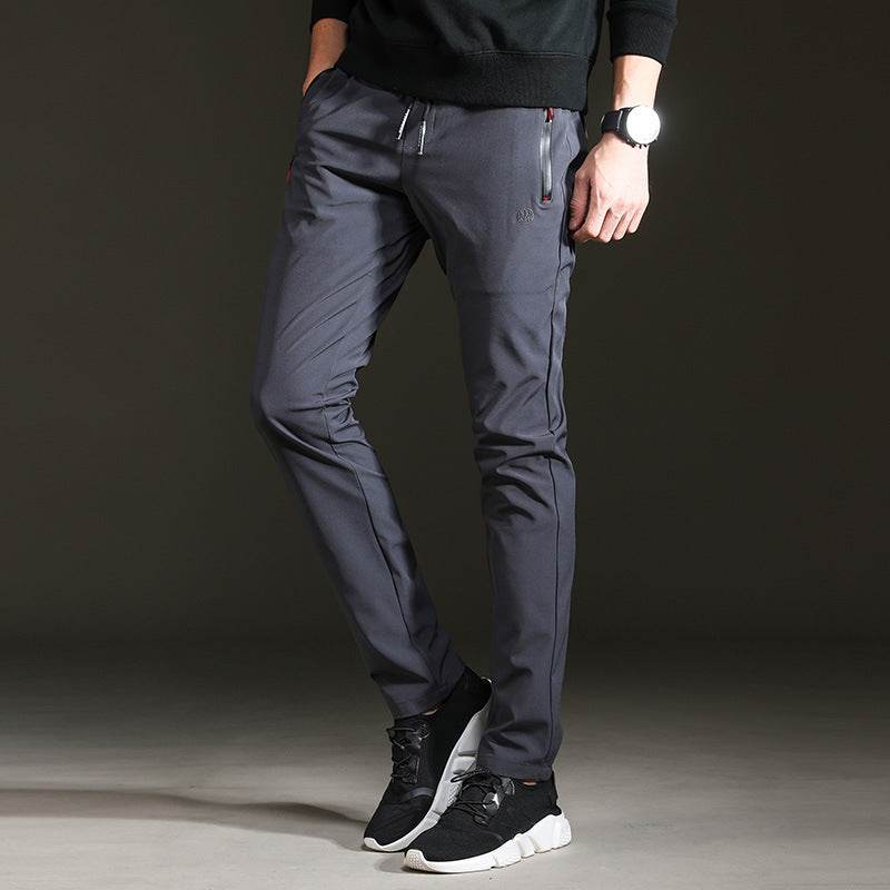 Trendy Slim Mens Pants Loose Cropped Sweatpants - Mubimart