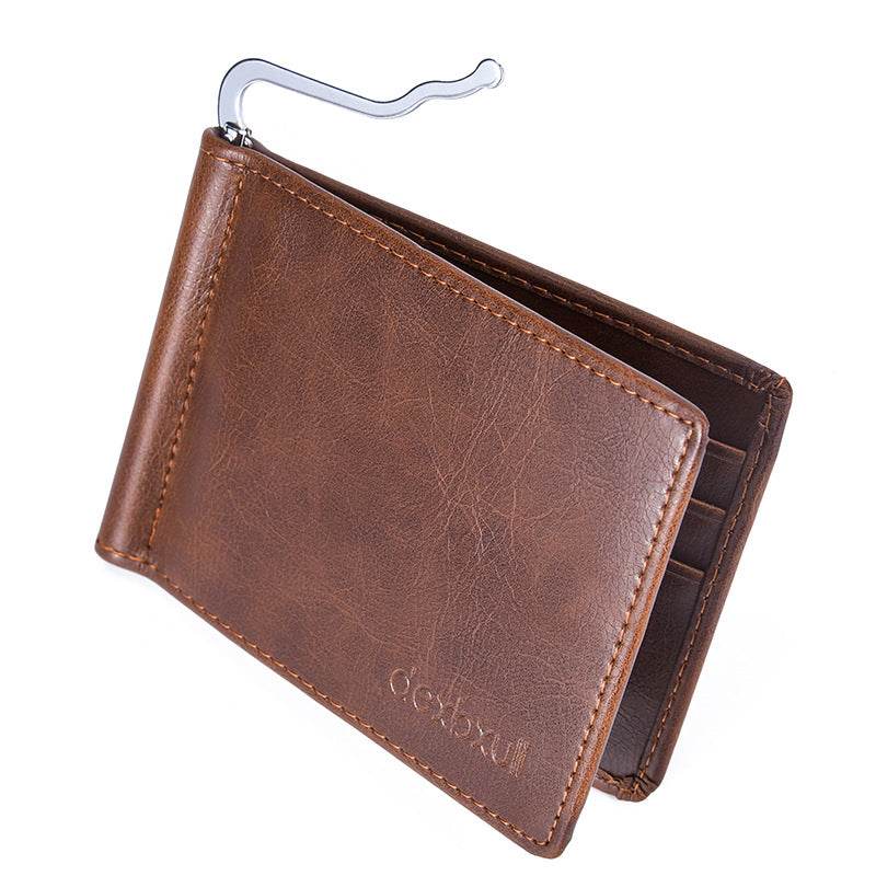 Mens Fashion Simple Vintage Mini Wallet - Mubimart