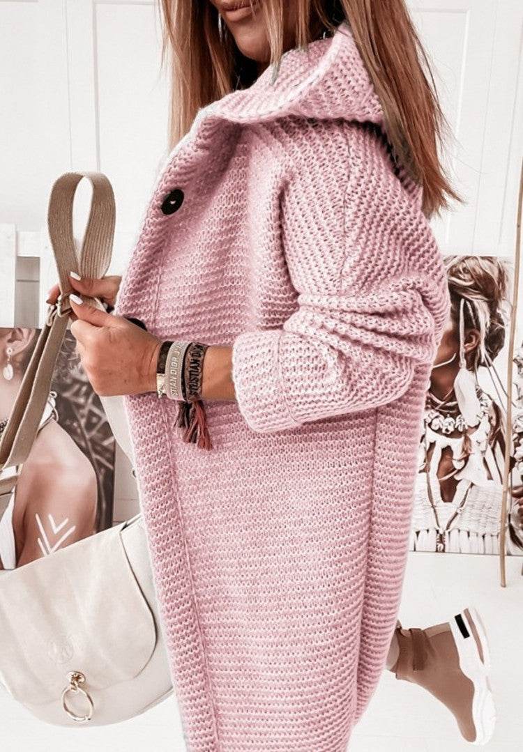 Temperament Commuting Loose Cardigan Women Sweater Plus Size - Mubimart