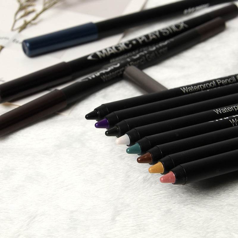 12 Color Eyeliner Pencil Pearl Eyes Lying Silkworm - Mubimart