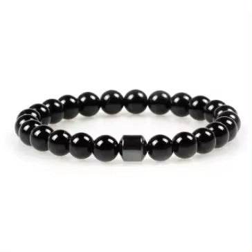 Natural Gemstone Bracelet Vintage Stone Beads Men Women Jewelry - Mubimart