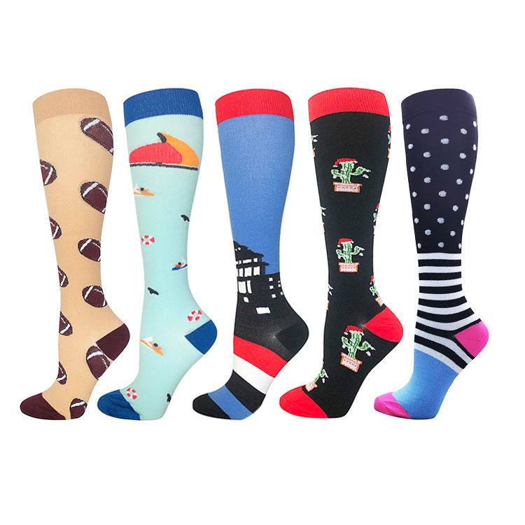 Outdoor Cycling Compression Athletic Tube Socks - Mubimart