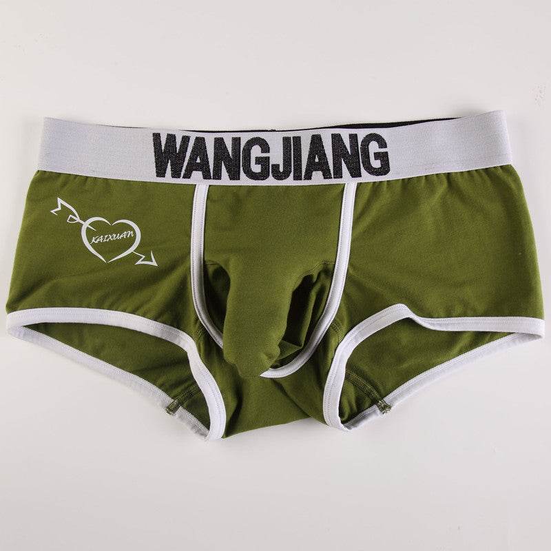 Men's Underwear Boxers Low Waist Cotton U Convex Trunk Fashion Sexy Men's Boxers - Mubimart
