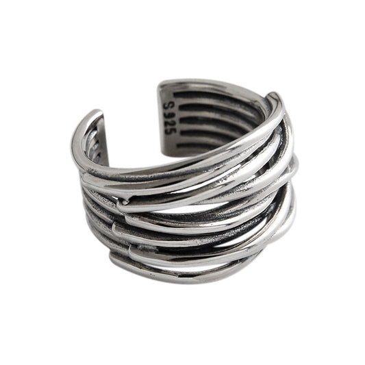 Women's Fashion Irregular Convex Wide Face Ring