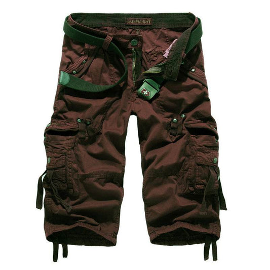 Loose Large Size Multi-pocket Shorts Men's Cargo Shorts - Mubimart