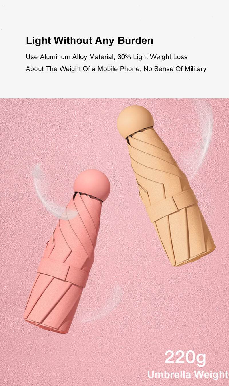 UV proof capsule umbrella - Mubimart