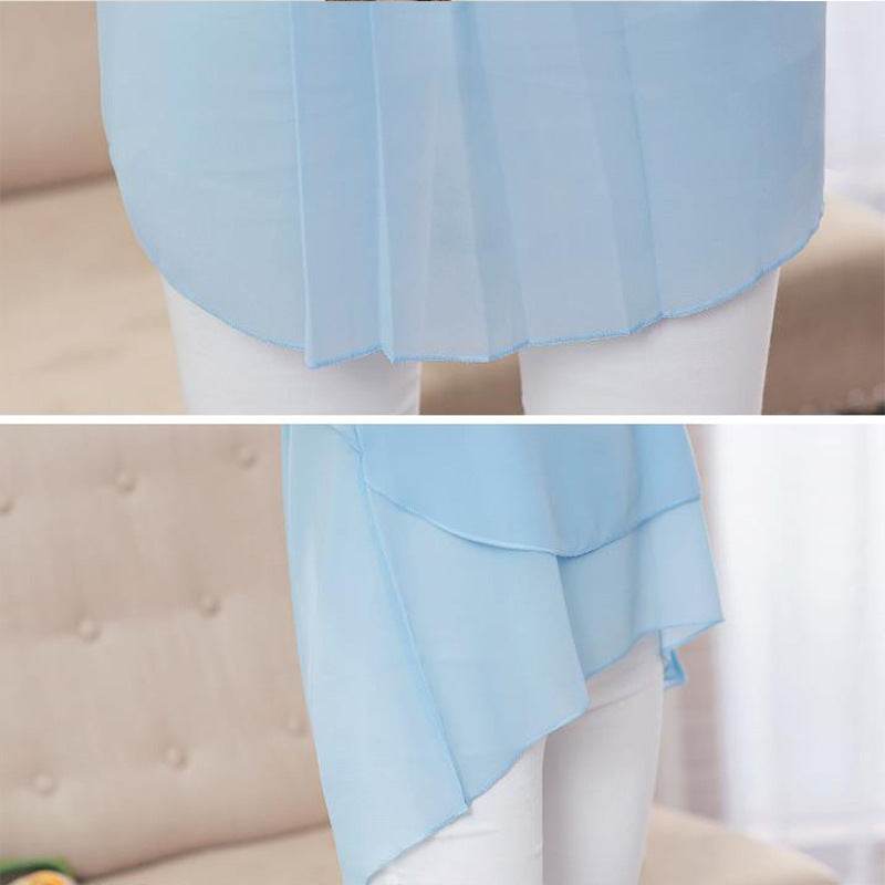 New Summer Women Blouse Loose Shirt O-Neck Chiffon Blouse Female Short Sleeve Blouse Plus Size 5XL Shirts Tops - Mubimart