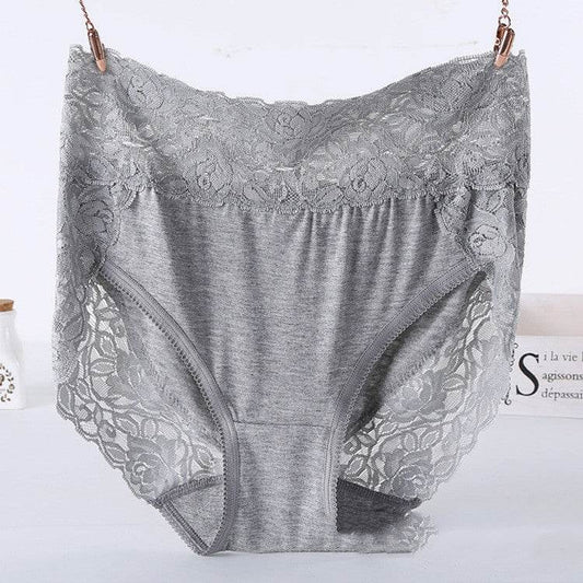 Plus Size Modal Lace Panties Women's - Mubimart