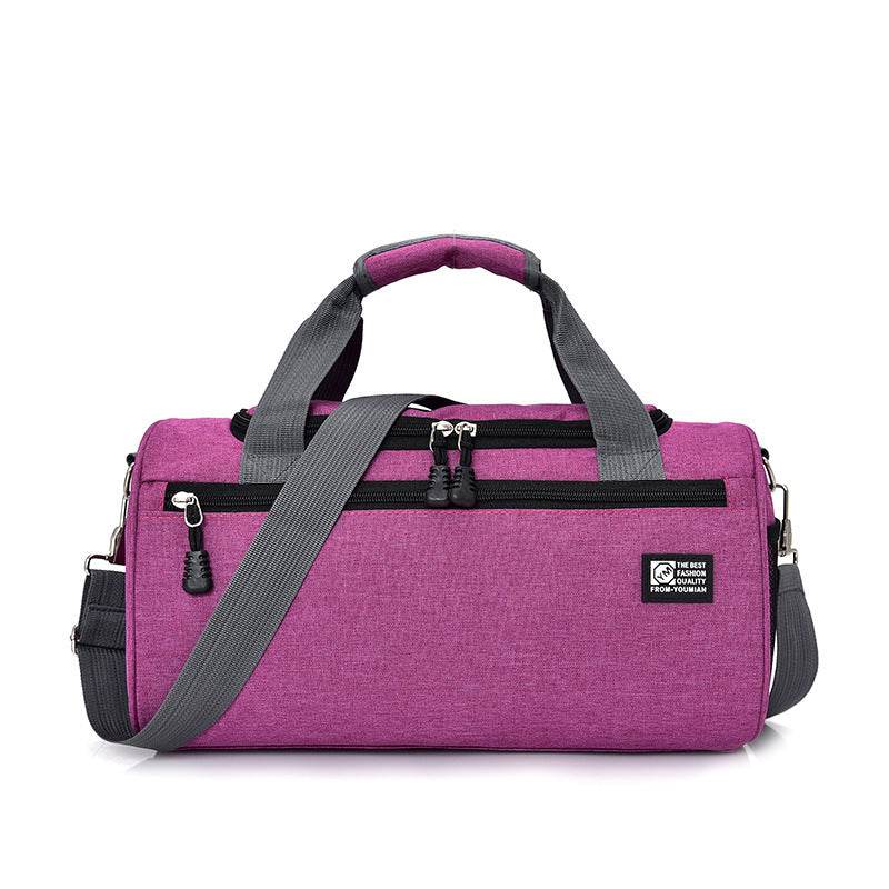 Sports bag cylinder swimming gym bag - Mubimart