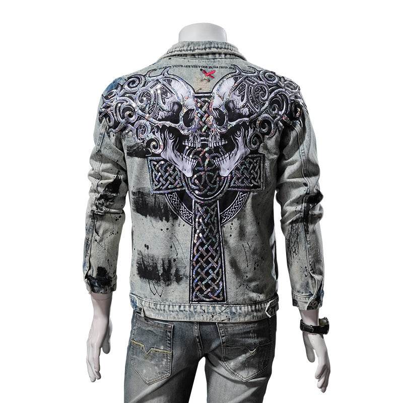 Retro denim jacket - Mubimart