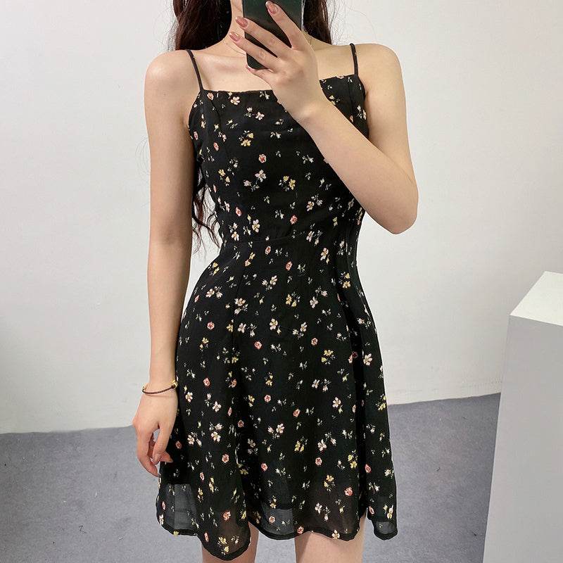Floral chiffon camisole - Mubimart