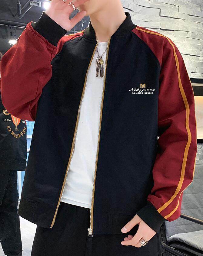 Vulture Print Bomber Jacket - Mubimart