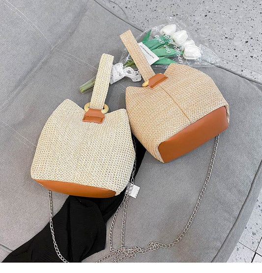 Beach straw bag - Mubimart