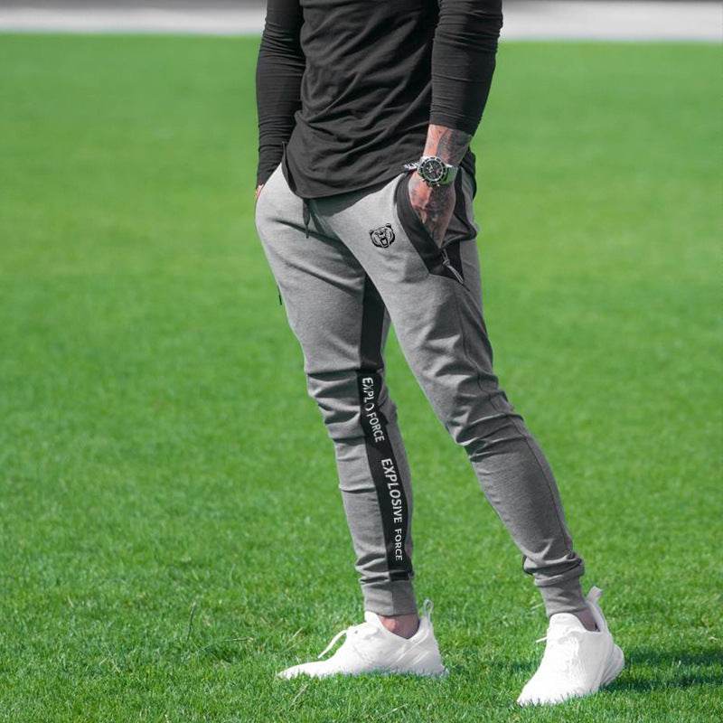 Muscle brothers solid color sweatpants - Mubimart