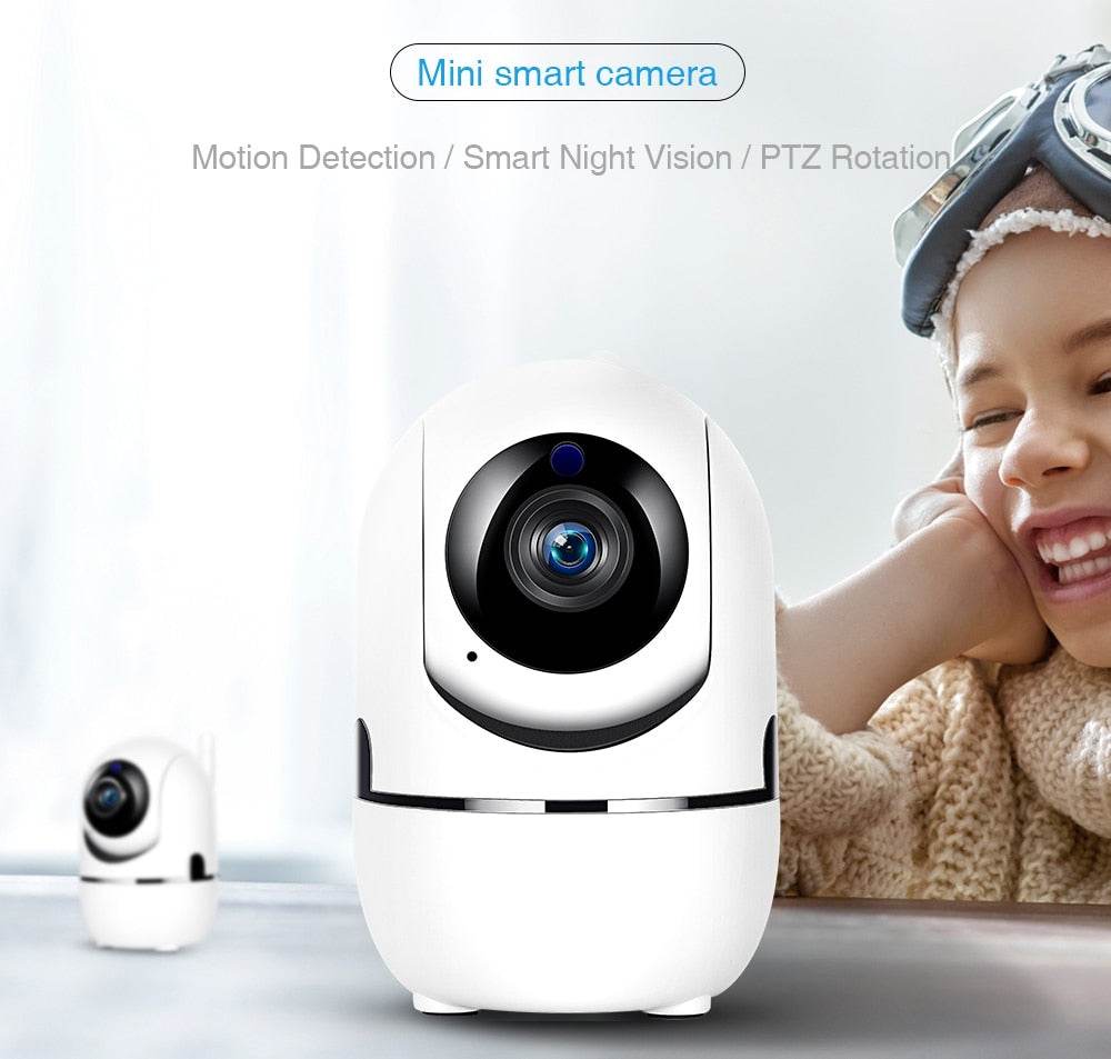 1080P Home Security Surveillance Auto Tracking Camera US EU UK Plug - Mubimart