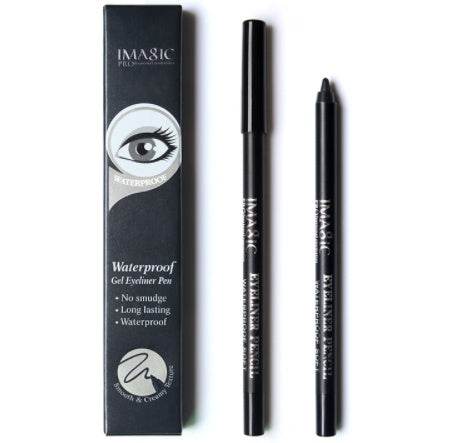 Imagic Brand 1pcs Black Waterproof Eyeliner Pen Pencil Makeup Beauty Cosmetic Tool1pcs Pencil Sharpener - Mubimart