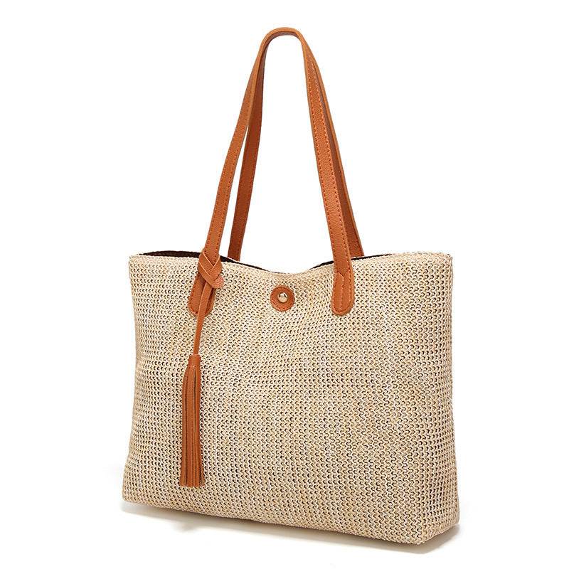 Fashionable BEACH STRAW BAG - Mubimart