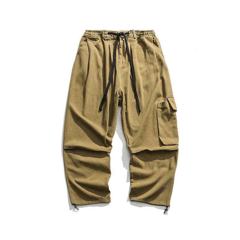 Straight wide leg cargo pants - Mubimart