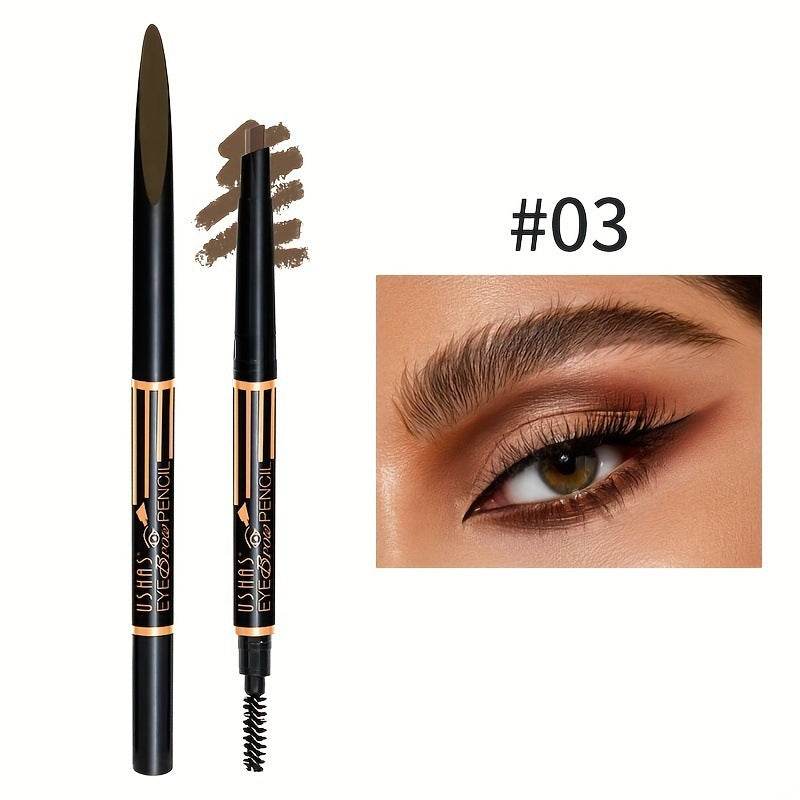 Multifunctional Not Smudge Waterproof And Sweatproof Eyebrow Pencil Eyeliner Pen - Mubimart